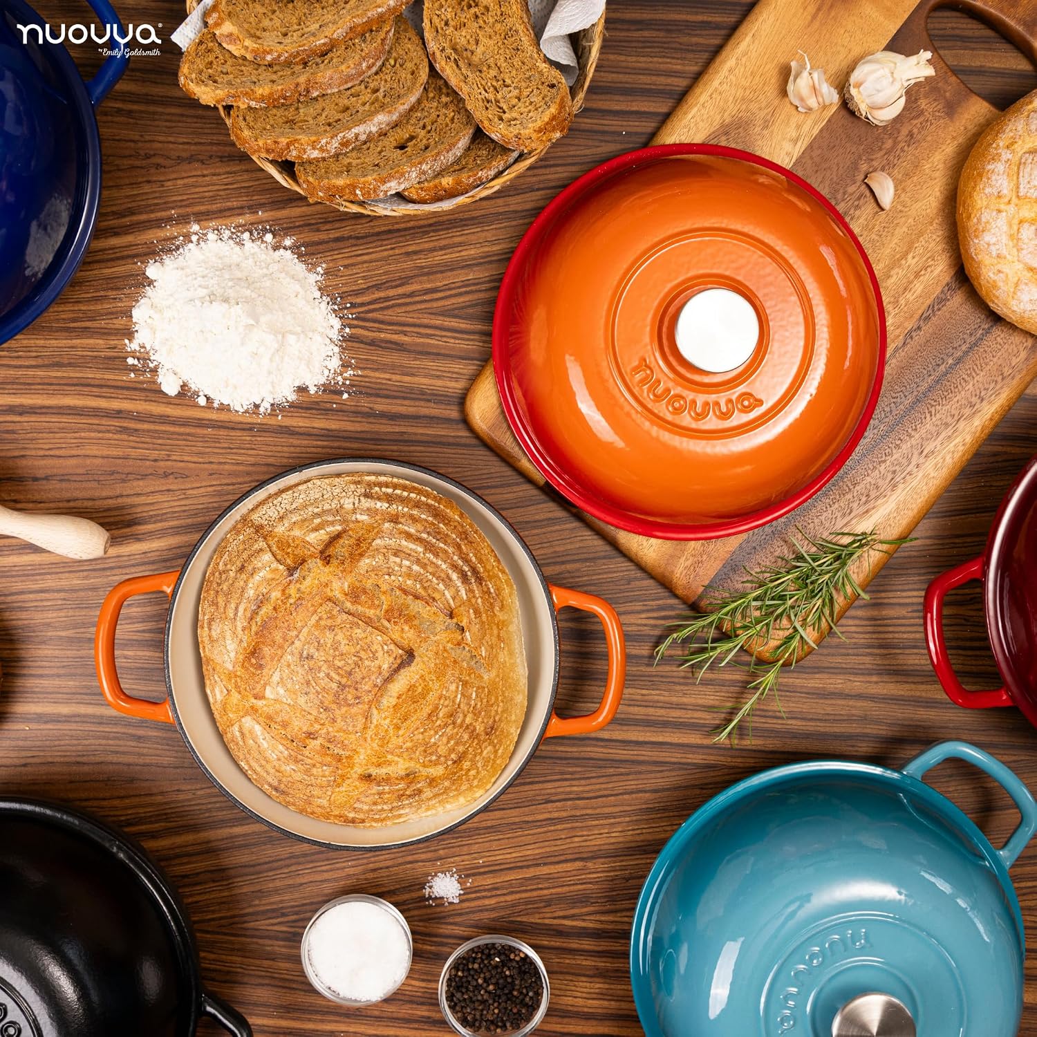 Detalle 2 de nuovva Dutch Oven 6 Quarts Orange