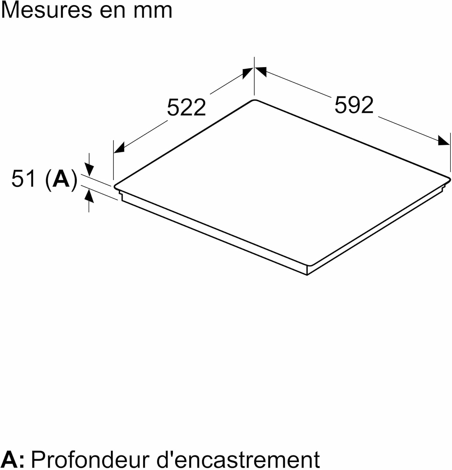 Thumbnail 3 de Bosch PIX631HC1E – Plaque induction 60 cm, 4 feux, Noir (Série 6)