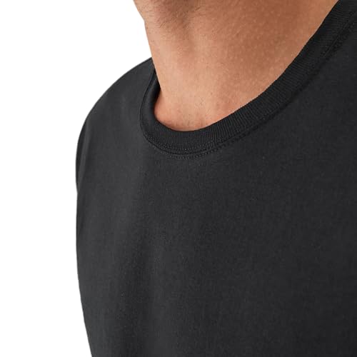 Detalle de Hanes Men's Cotton Moisture-Wicking Crew Tee Undershirts — 6 Pack (X-Large US)