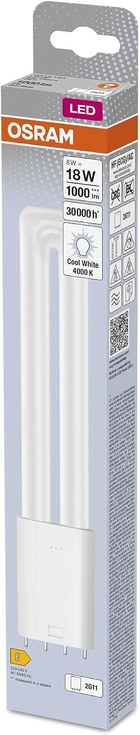 Detalle 2 de OSRAM DULUX L LED HF & AC MAINS, tuba LED 2G11, 8 W, 4000 K