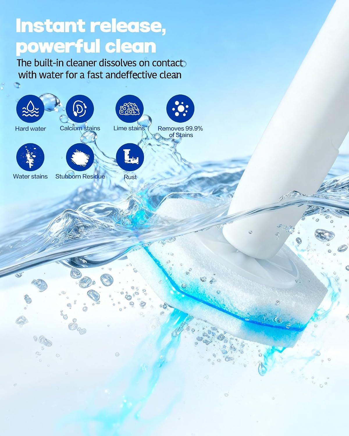 Detalle de 50 Pack Wand Refills Compatible with Clorox Toilet Brushes