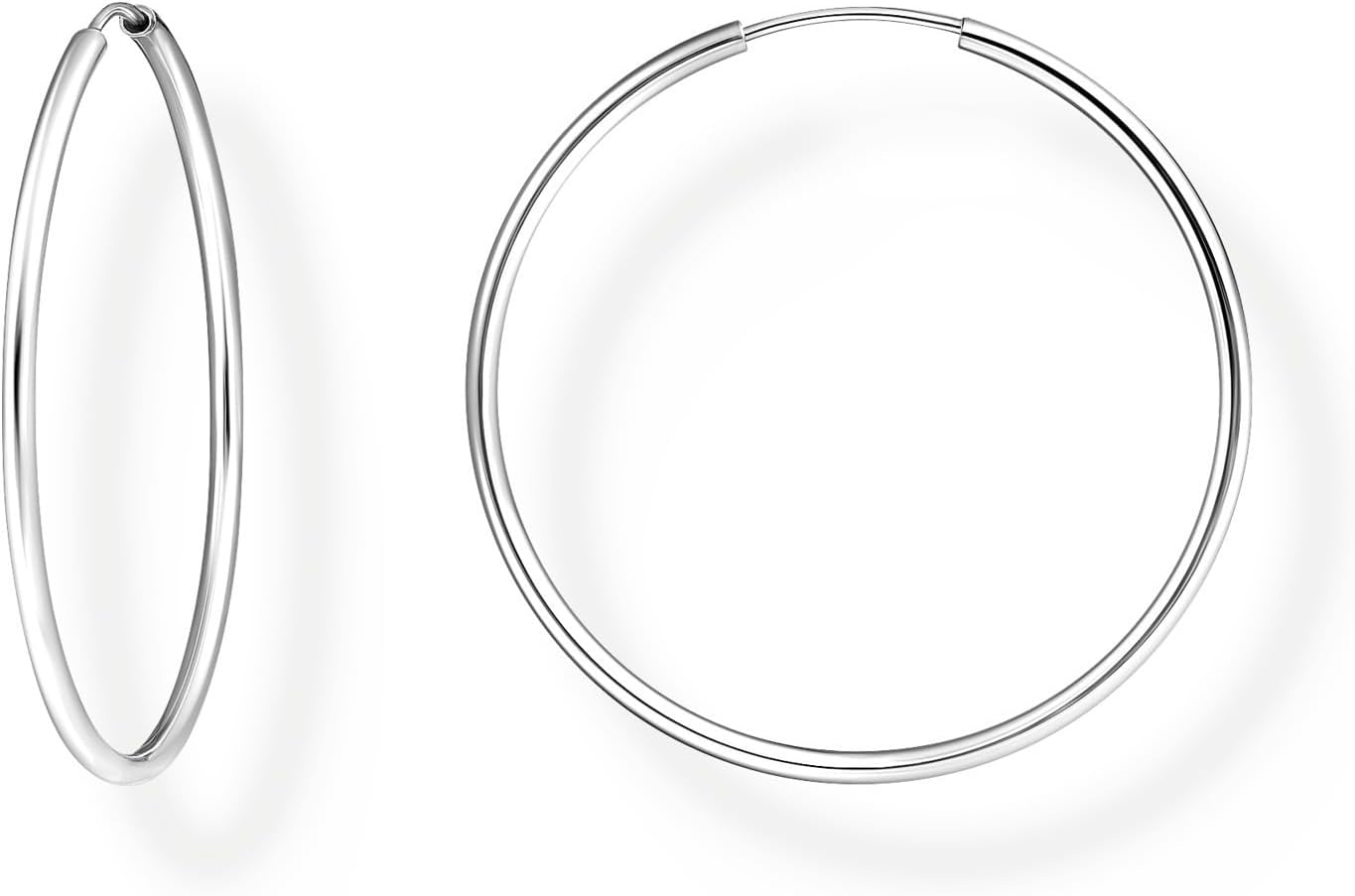 Detalle de Thomas Sabo CR728-001-21 créoles en argent sterling 925 Taille moyenne
