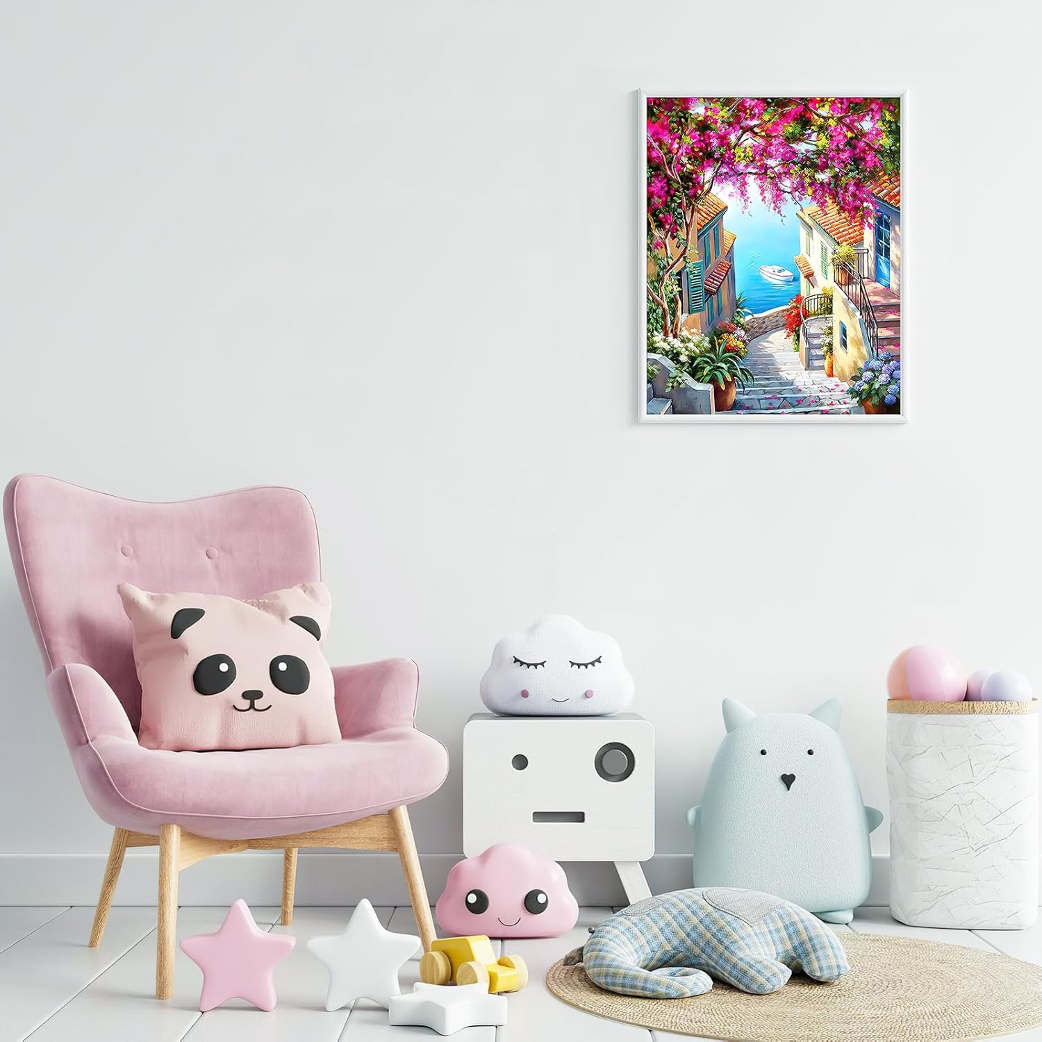 Thumbnail 3 de gelrovaled Dipingi con i Numeri per Adulti – Flower Town 40 x 50 cm, Kit pittura acrilica fai-da-te