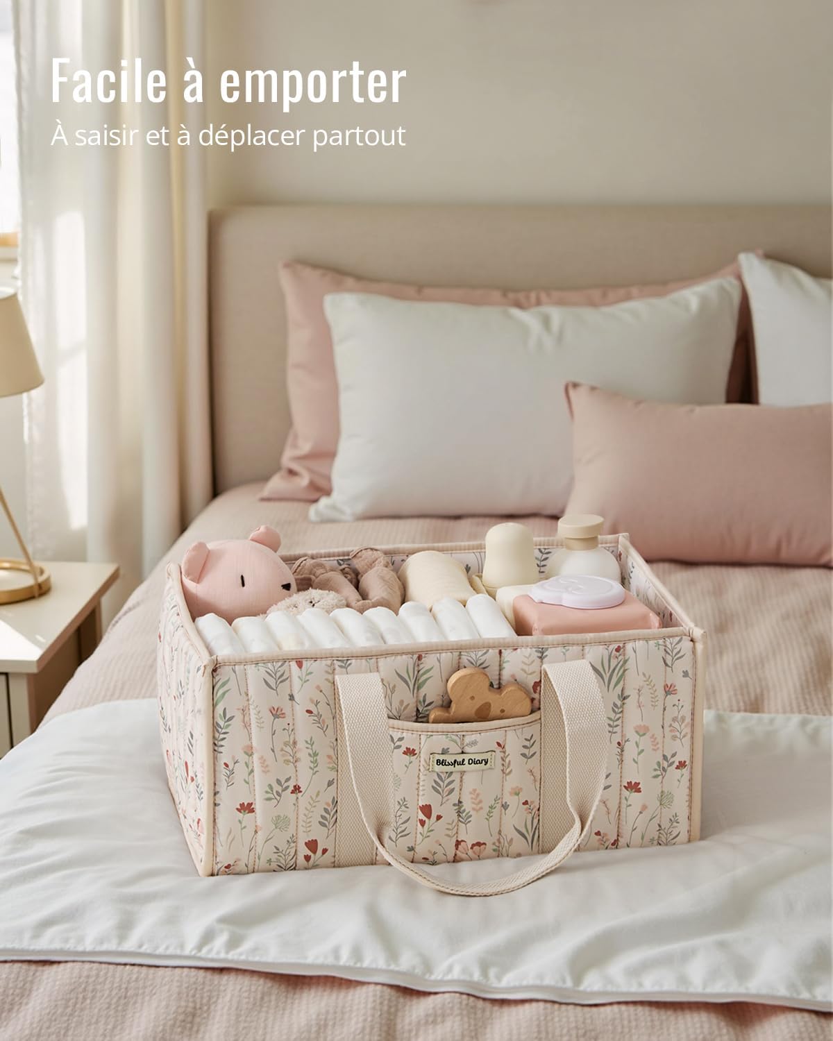 Detalle 2 de Blissful Diary Nappy Caddy Organiser for Newborns