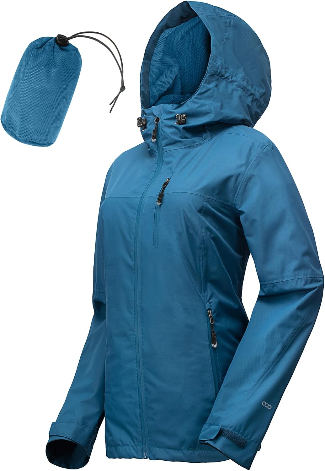 Detalle de 33,000ft Damen Regenjacke wasserdicht, atmungsaktiv mit Kapuze – leichter Windbreaker für Outdoor, Trekking & Fahrrad