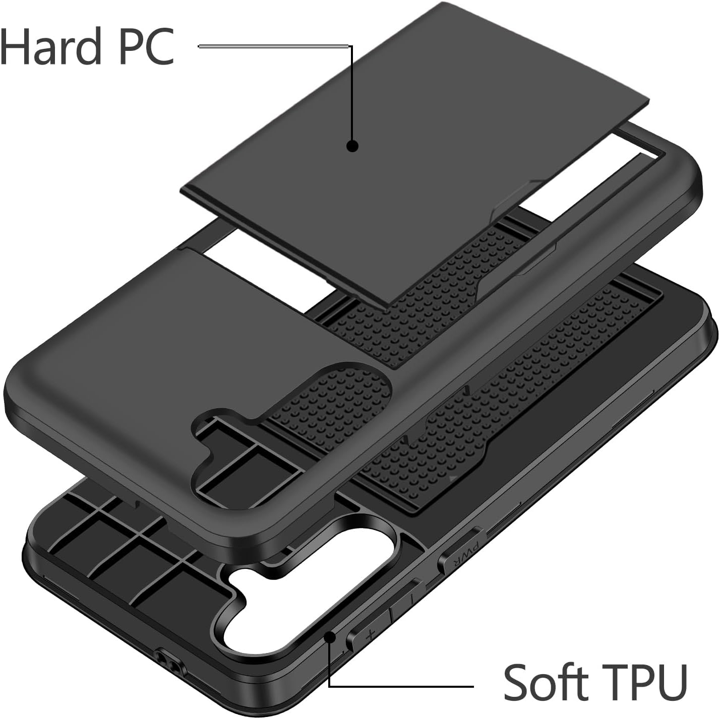 Thumbnail 1 de Samsung S25 case with card holder 2 cards