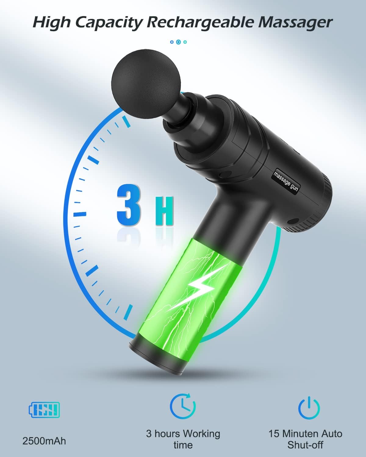 Thumbnail 6 de Uplayteck Massage Gun Deep Tissue 30 Speeds