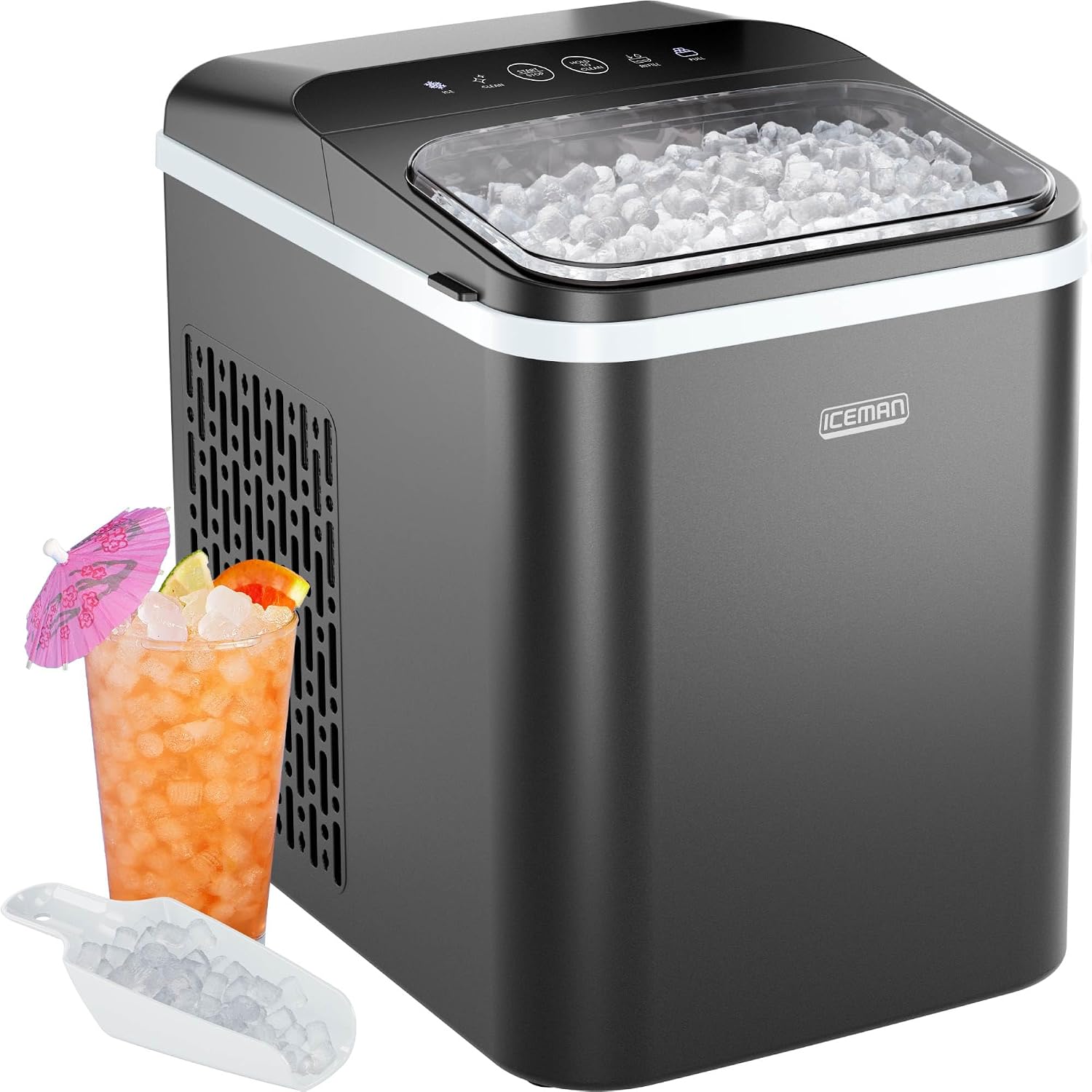 Detalle de Iceman RJ56-PB-V2 Pebble Ice Maker, 26 lb/day, 8-Minute First Batch