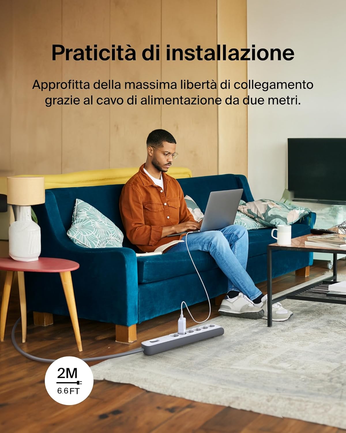 Thumbnail 5 de Belkin Ciabatta multipresa 6 prese, 650 J 🪫