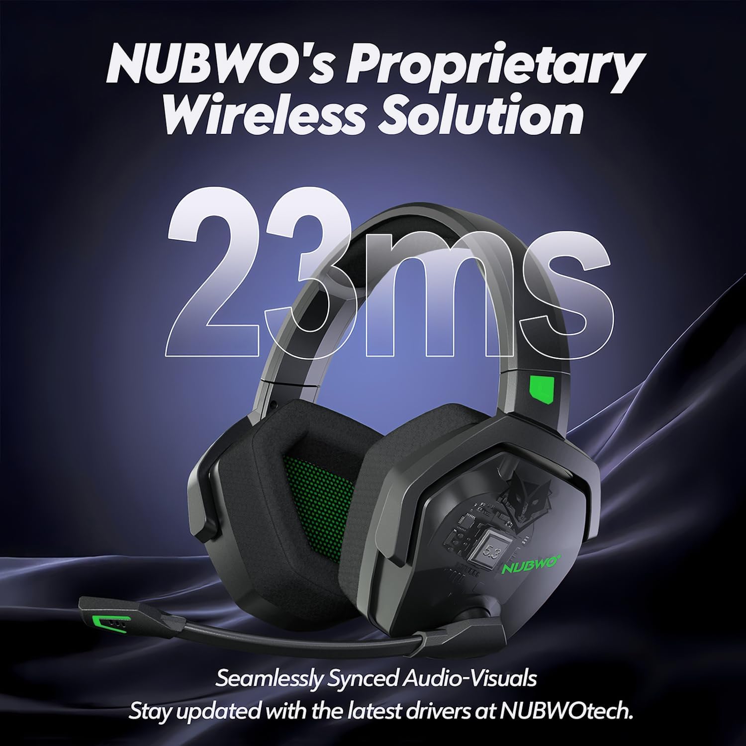 Thumbnail 2 de NUBWO G06 Dual Wireless Gaming-Headset 100 Std.