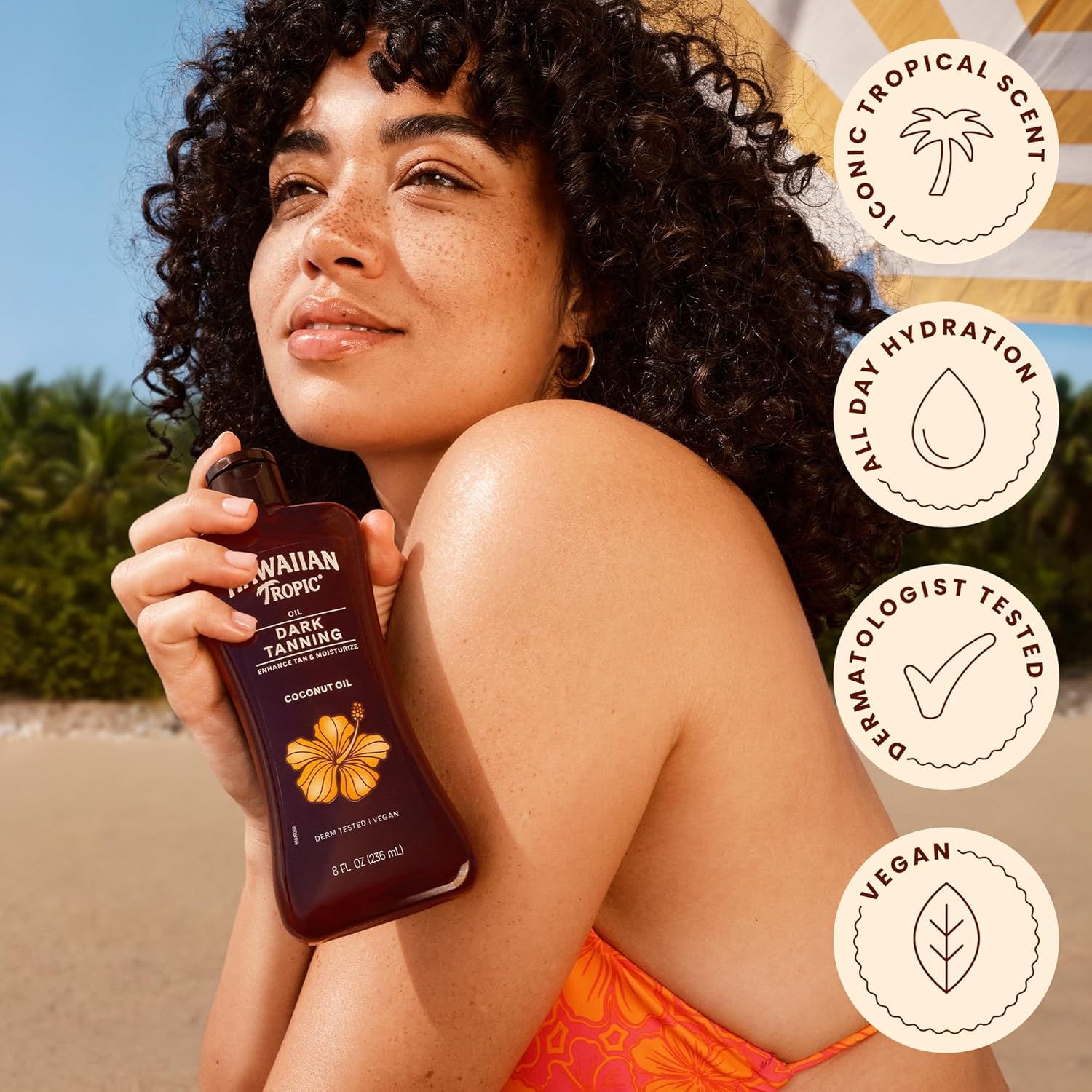 Thumbnail 5 de Hawaiian Tropic Dark Tanning Oil, 8 Fl Oz Twin Pack