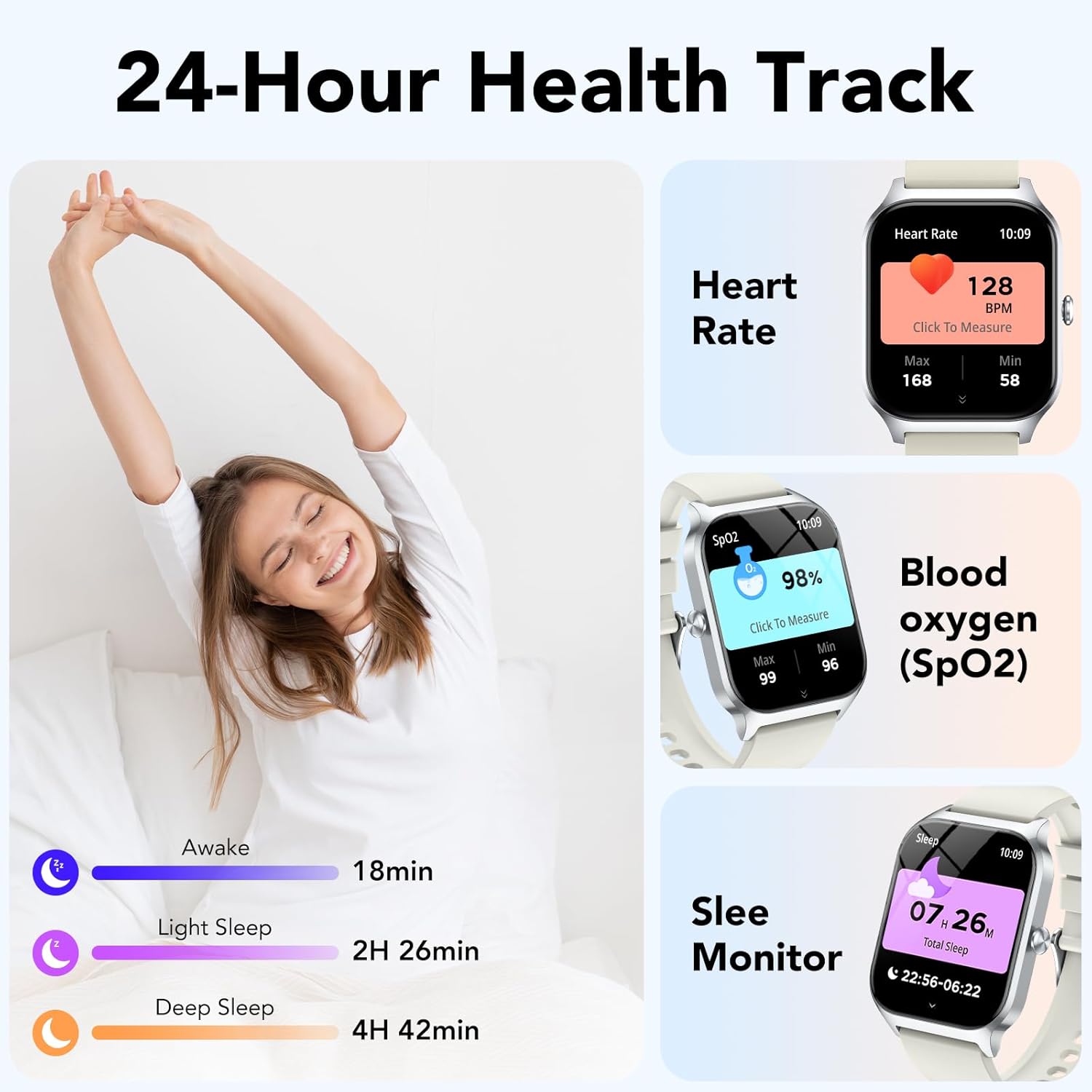 Thumbnail 4 de CASCHO smartwatch 1,85 pouces connectée