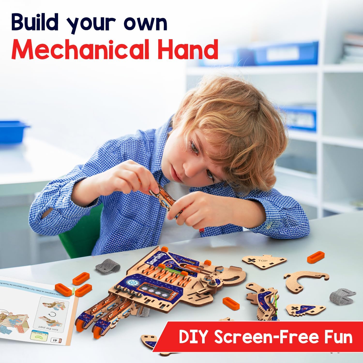 Detalle de Smartivity DIY Robotic Mechanical Hand STEM Toy for Kids 8-14