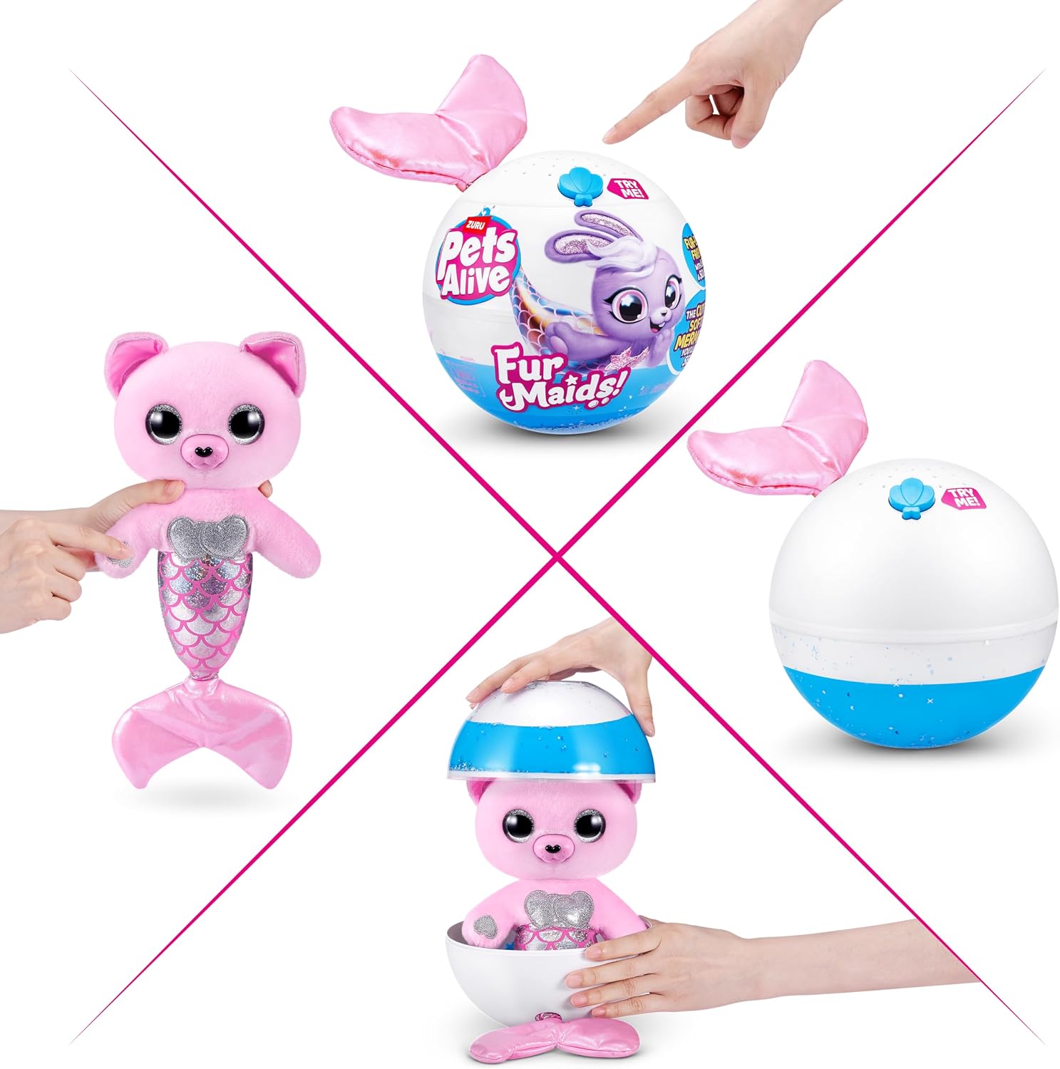 Thumbnail 2 de Pets Alive Furmaids de ZURU Peluche Sirena Interactiva 🧜‍♀