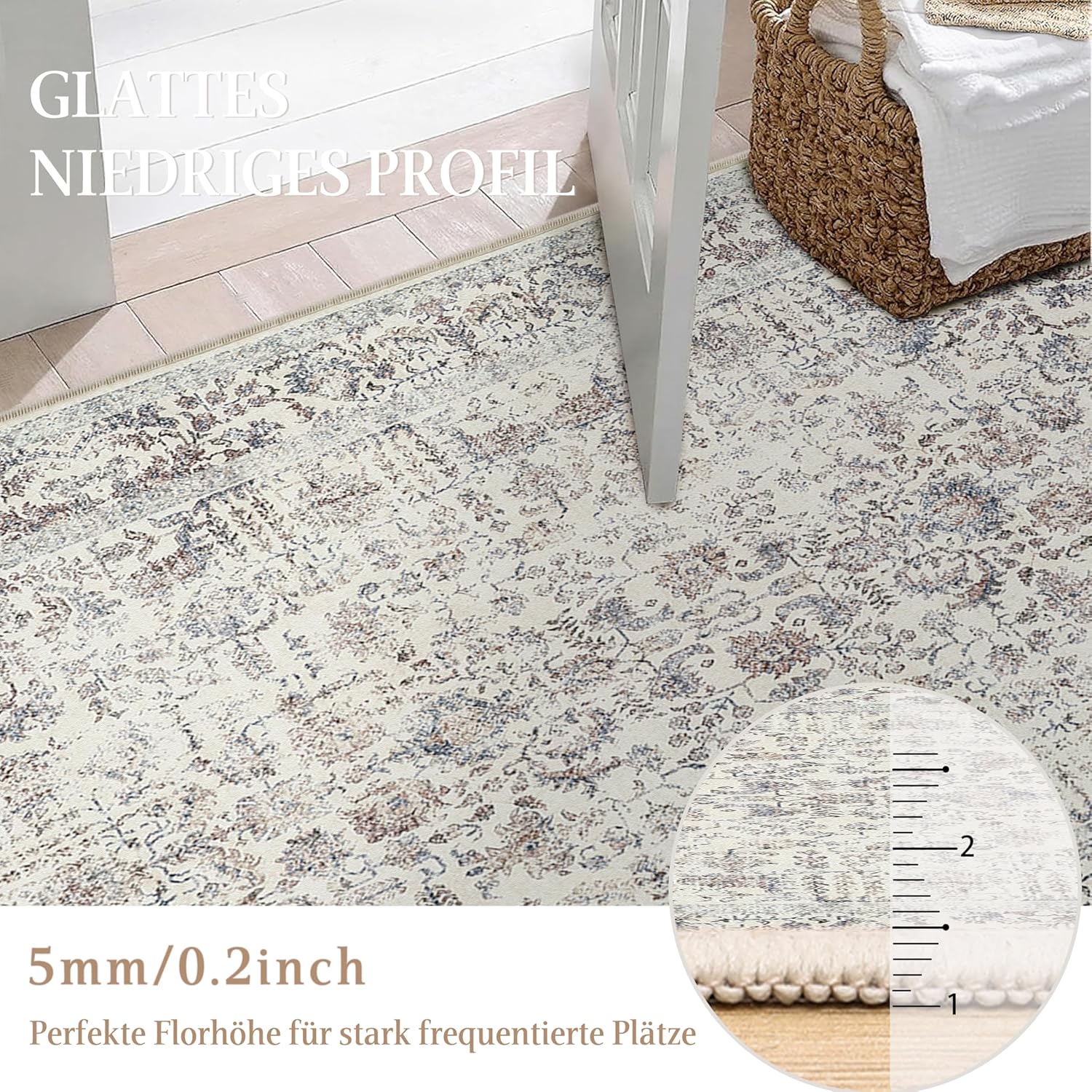 Detalle 1 de HUGEAR tappeto vintage 150x210 antiscivolo