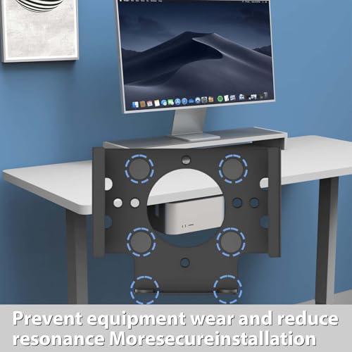 Thumbnail 3 de SVOCK Under Desk Pc Mount for Mac Mini M4: Drill-Free, Wall and Desk Mounting Bracket