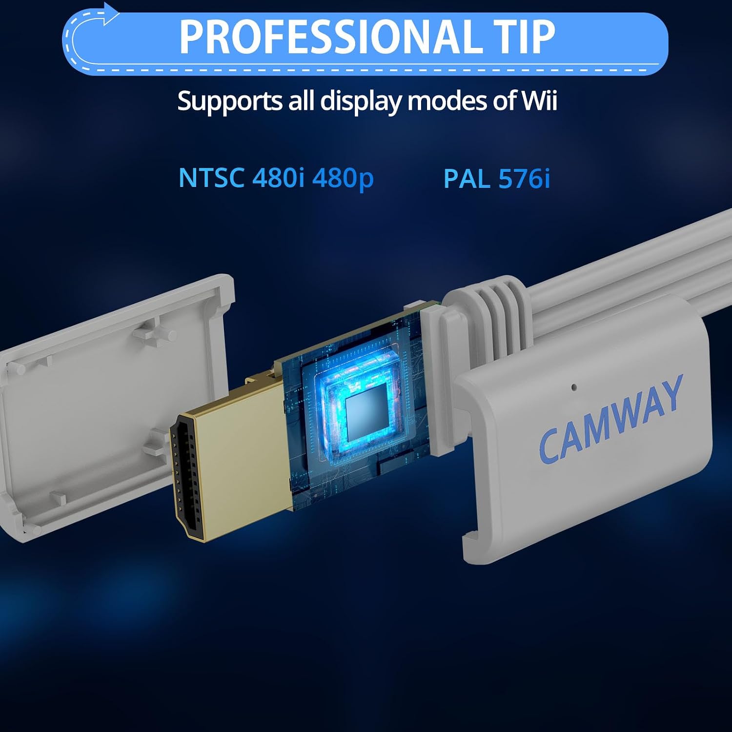 Thumbnail 1 de CAMWAY Wii to HDMI Converter 1080P