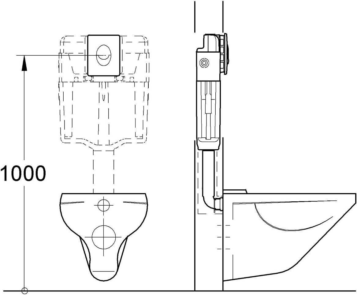 Thumbnail 6 de GROHE Skate Air Placca di comando per cassette di scarico a scomparsa, Bianco Neve 38505SH0