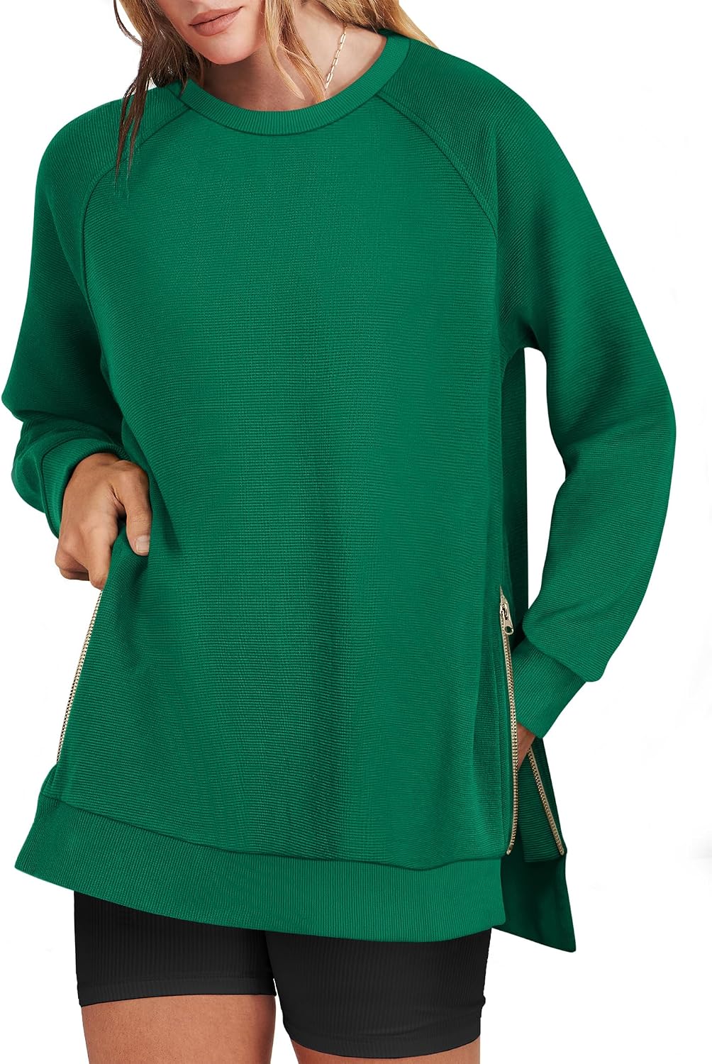 Detalle de ANRABESS Oversized Tunic Hoodie 65% Rayon