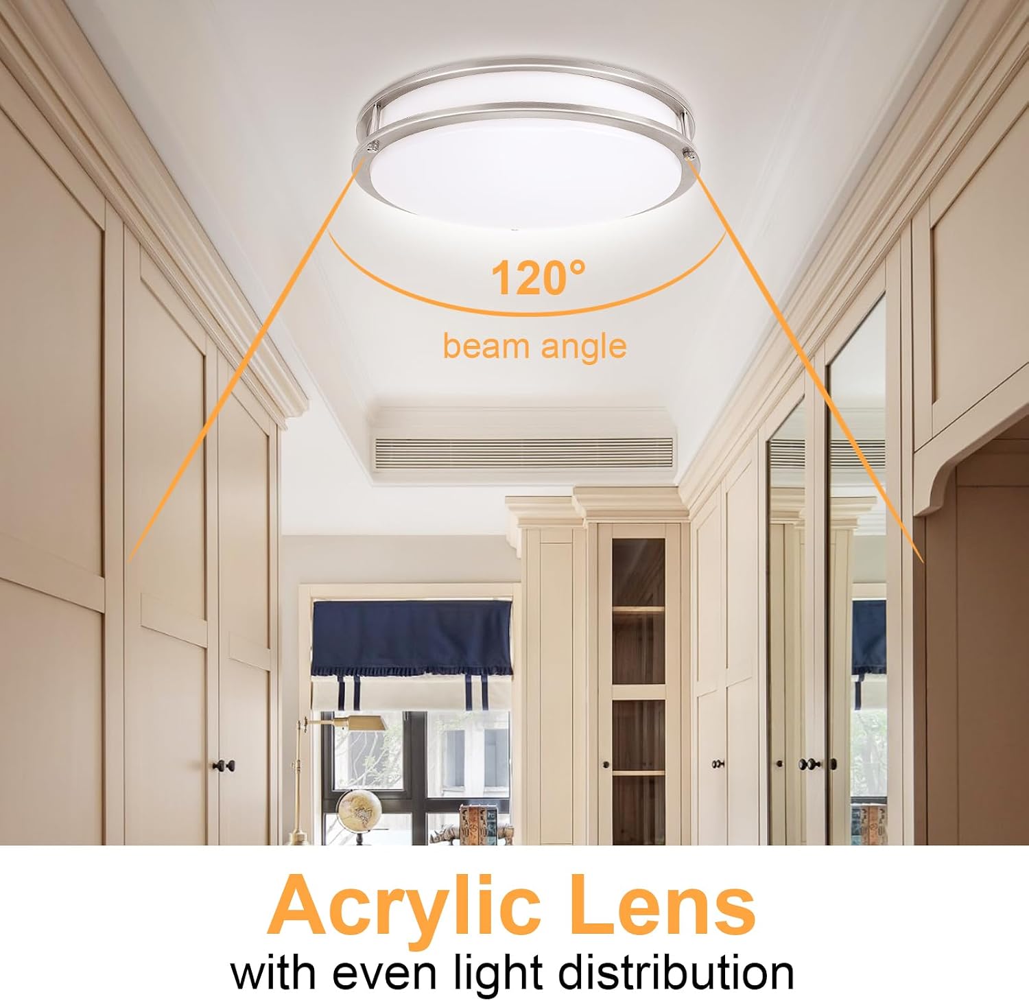 Thumbnail 6 de ENATECLITE 14 inch LED Flush Mount Ceiling Light Fixture