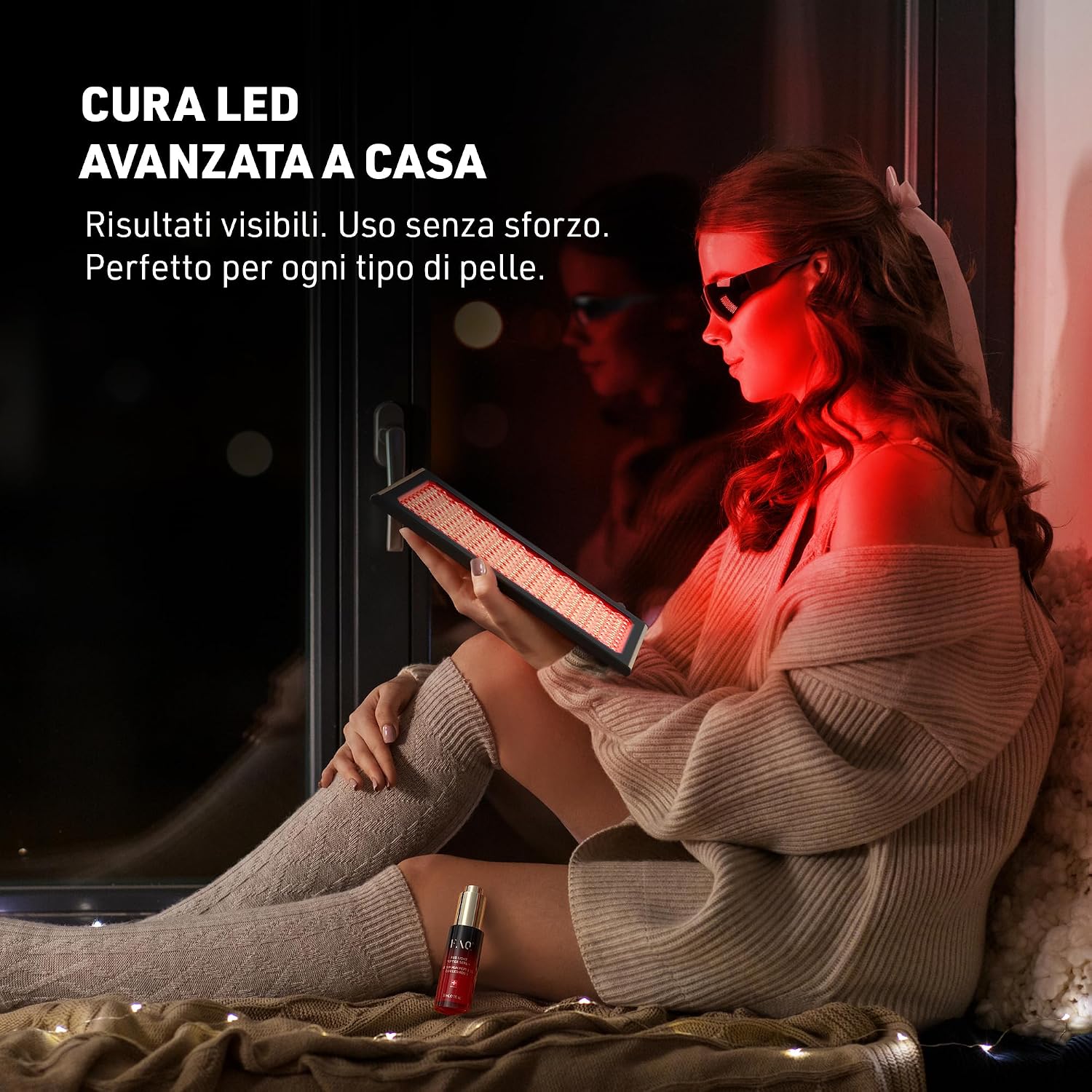 Detalle 2 de Lampada viso portatile LED con 256 LED