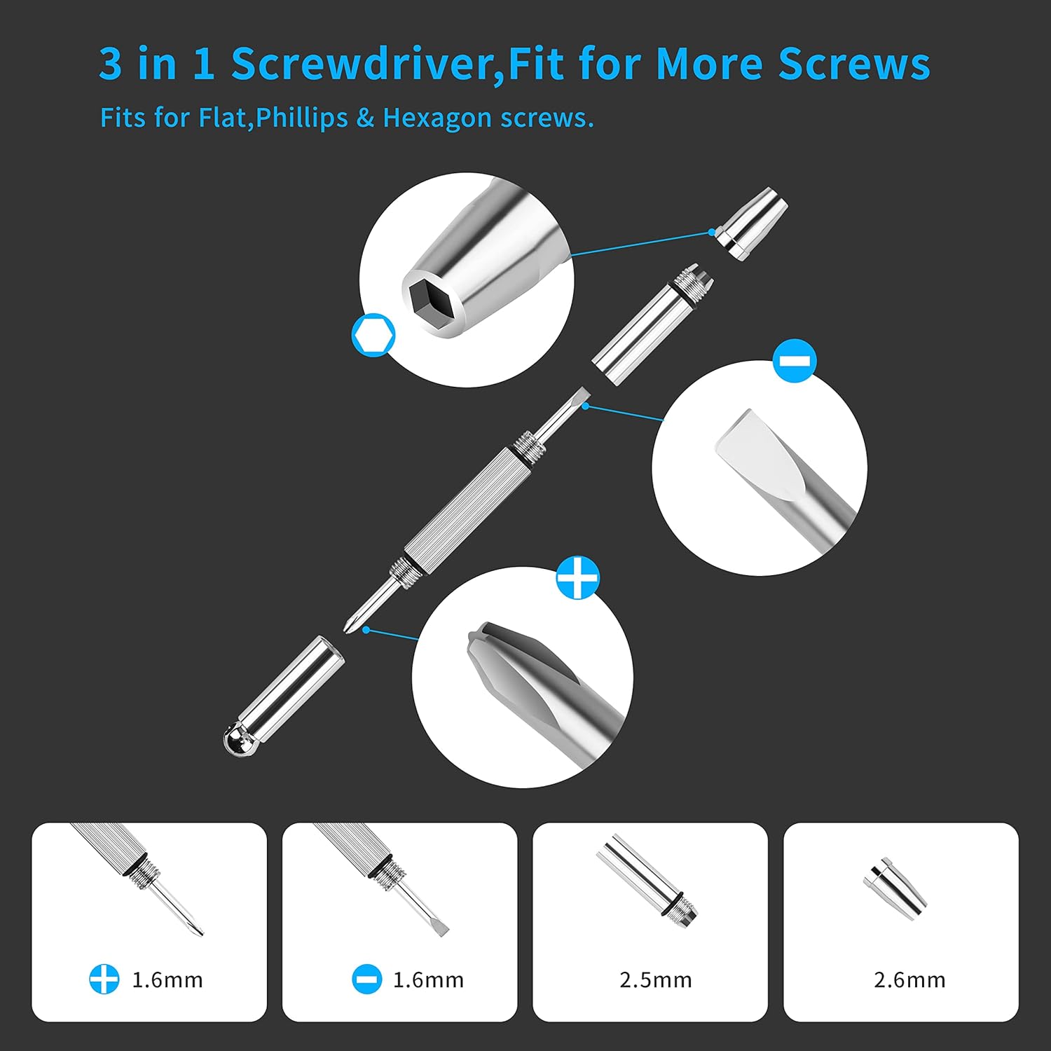 Detalle de Upgrade Version Magnetic Eye Glass Repairing Kit โ Repair Kit ๐ถ