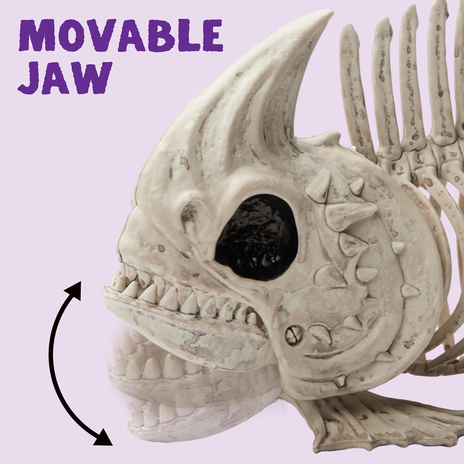Detalle 2 de JOYIN 15521 Posable Fish Skeleton Decorations, 9.5-Inch, 2-Piece Set