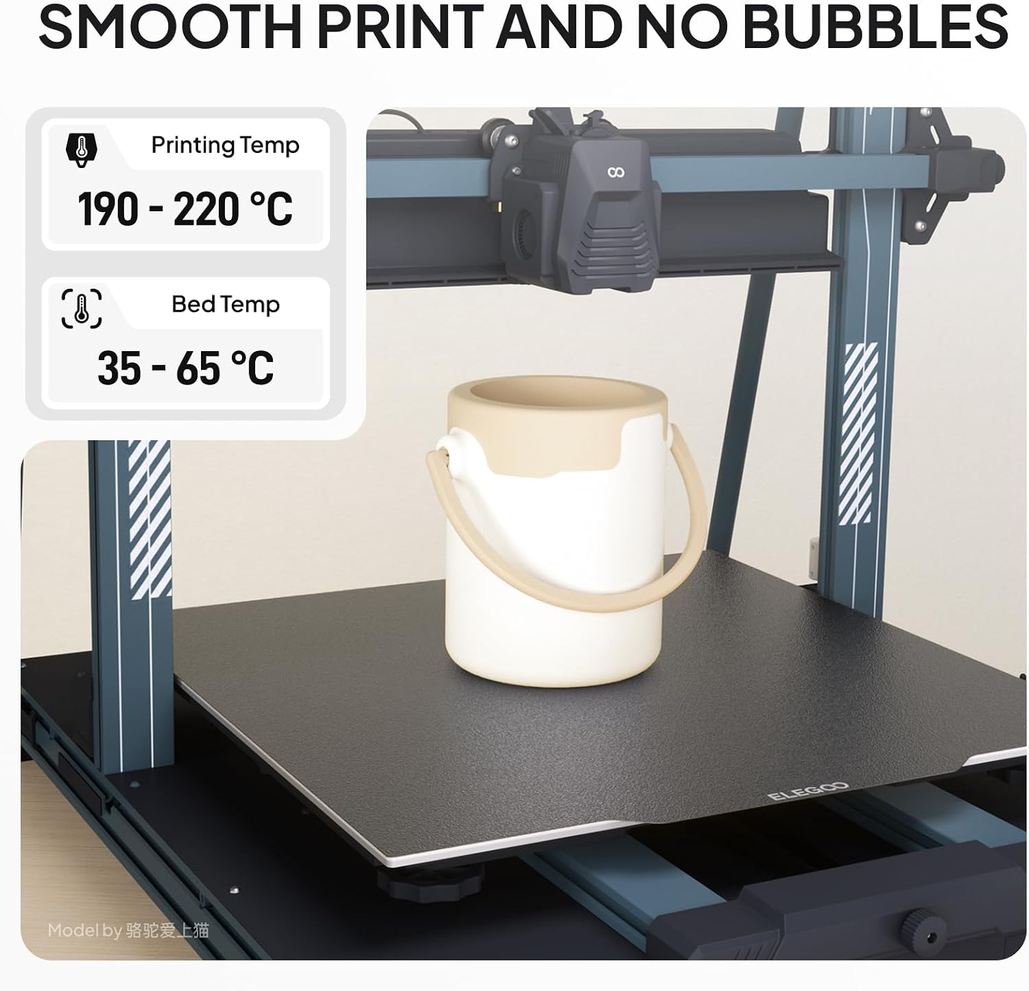 Detalle 2 de Deeplee DP-PMV2013 Matte PLA 2.0 3D Printer Filament, 1.75mm, 4kg Gray Black