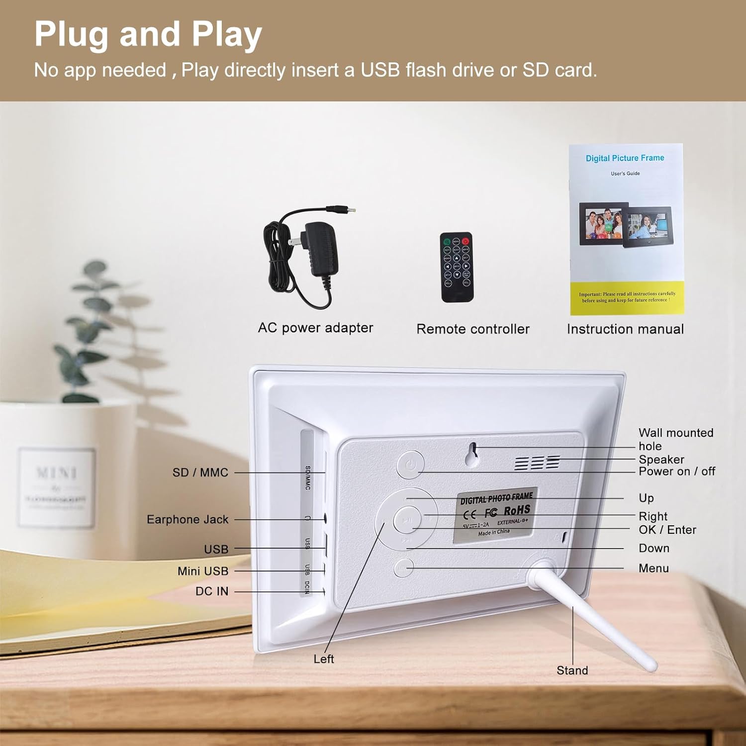 Thumbnail 5 de Digital photo frame with 7 inch IPS display