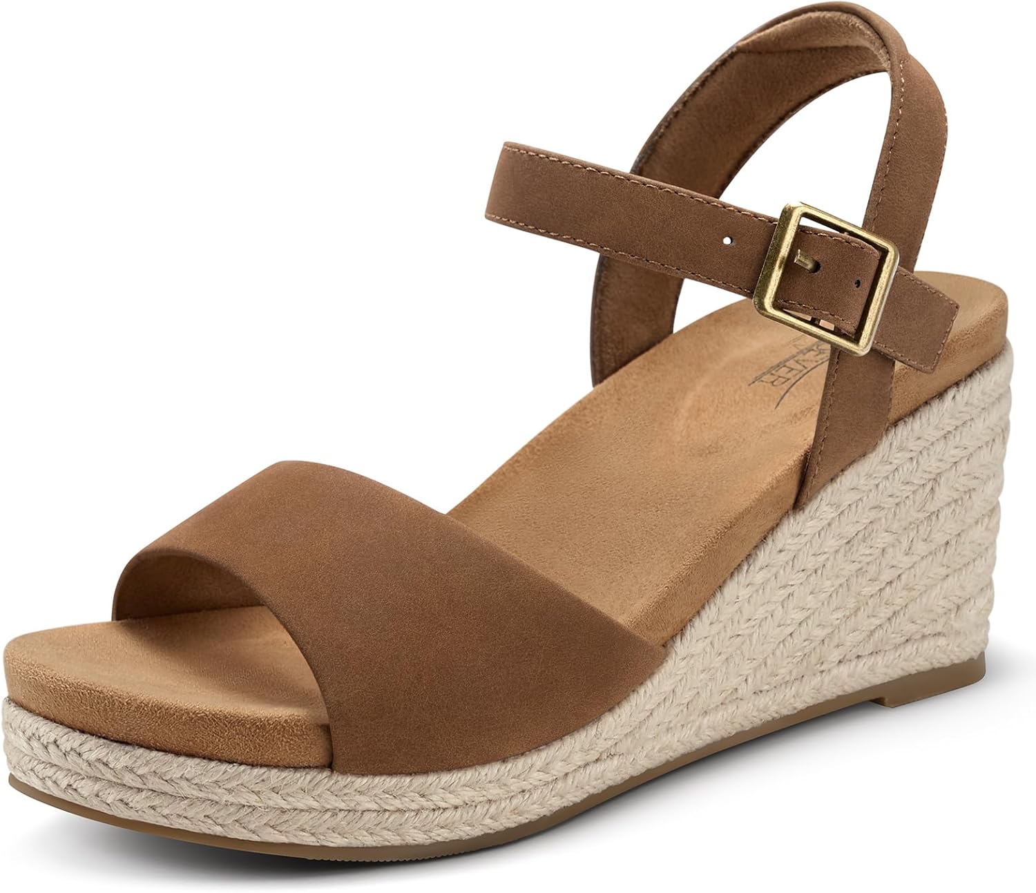 Thumbnail 6 de SHIBEVER Women's Wedge Platform Espadrille Sandals