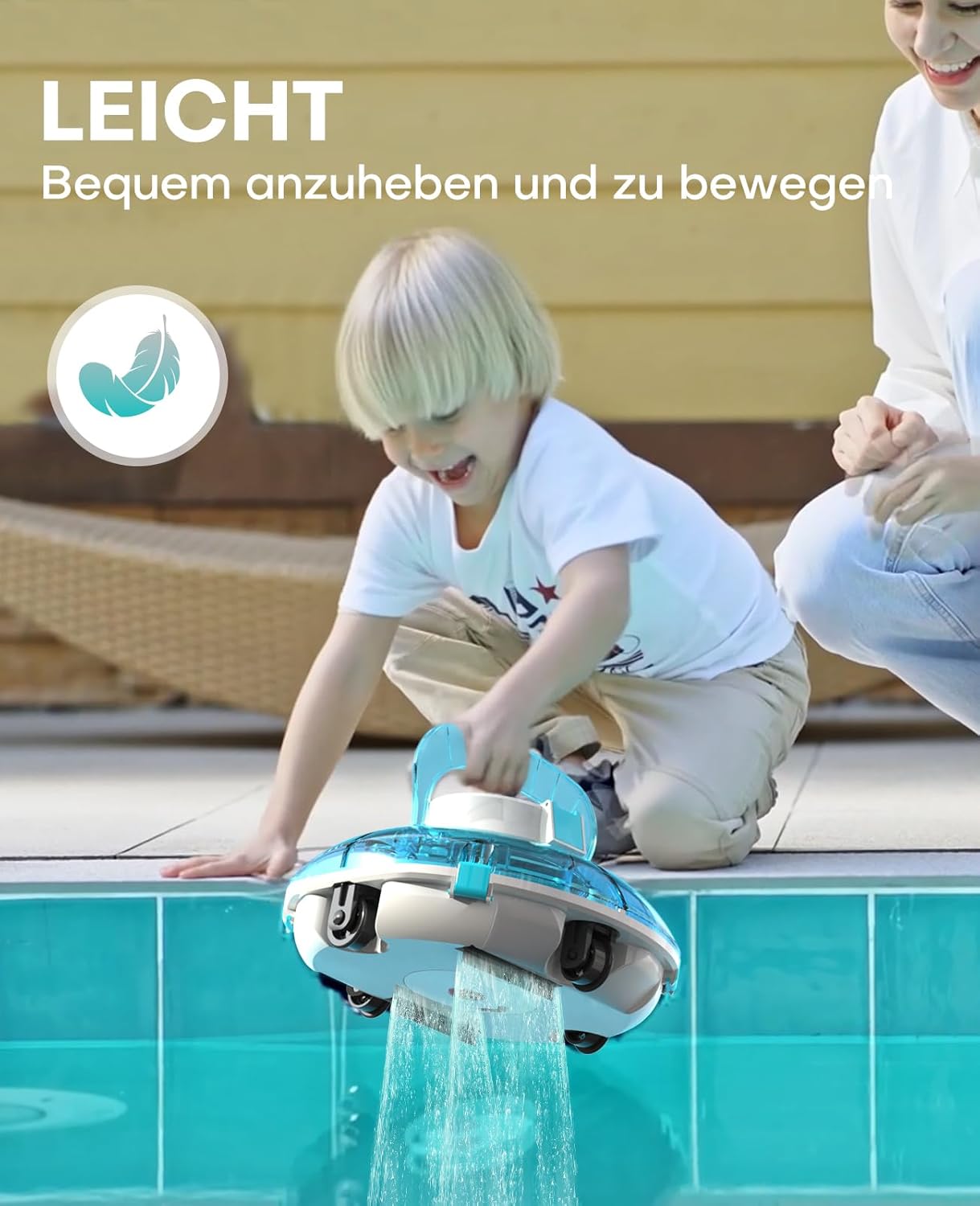 Thumbnail 6 de WINNY POOL CLEANER Winny 200 Poolroboter – kabellos, Akku, 75 Min Laufzeit, geeignet für Aufstellpools bis 60 m²