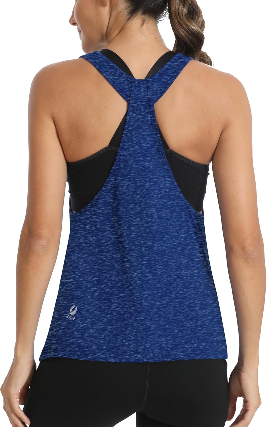 Thumbnail 6 de ICTIVE Débardeur Sport Femme sans Manches – Haut de fitness dos croisé ouvert