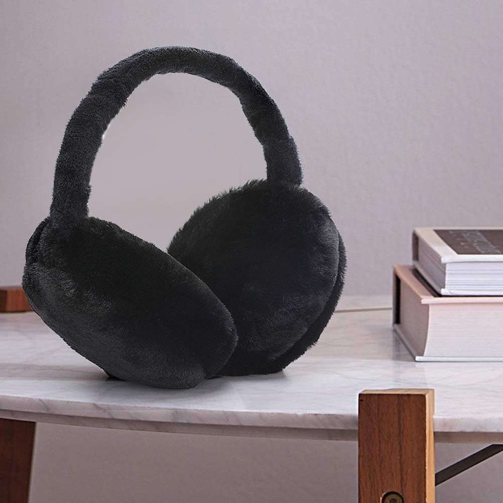 Detalle de SEDEX Ear Muffs Women & Girls: Fluffy Foldable Thermal Ear Warmers for Winter