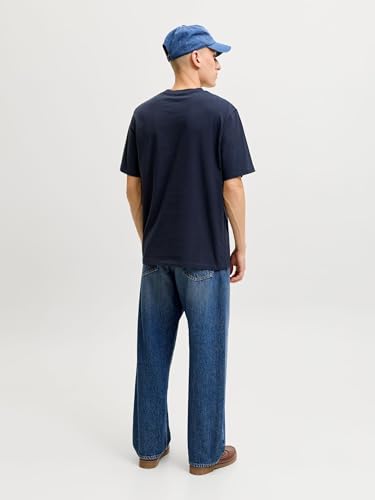 Detalle de JACK & JONES JJEORGANIC BASIC TEE SS O-NECK NOOS – T‑shirt in cotone biologico, Navy Blazer, M