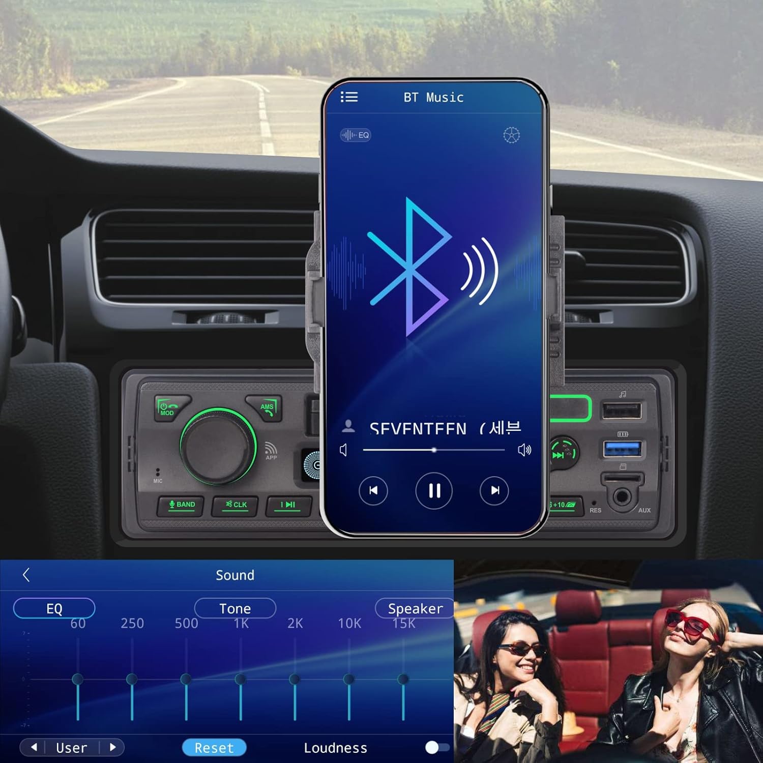 Thumbnail 3 de LXKLSZ Radio Coche 1 DIN Bluetooth