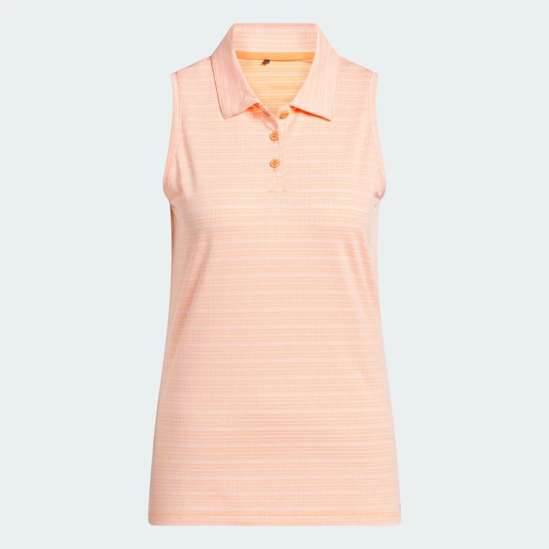 Detalle de POLO de Jacquard sin mangas Ultimate365 de Adidas