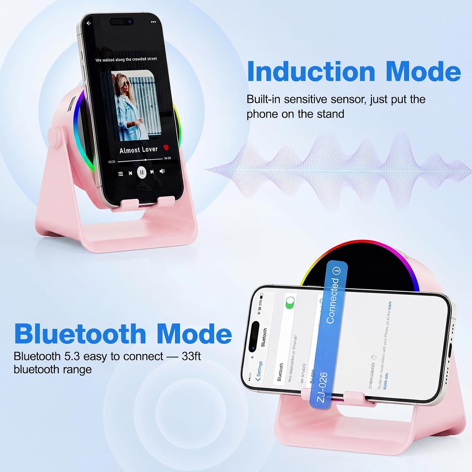 Detalle 2 de TARKARI Wireless Induction Speaker with Bluetooth 5.3