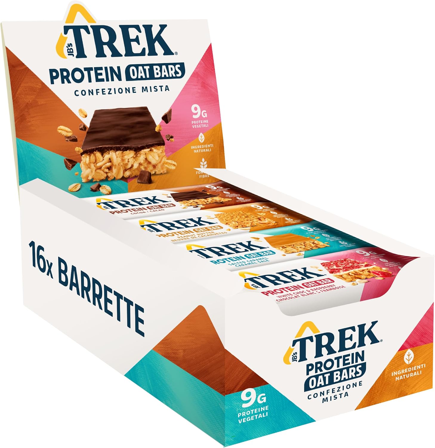 Detalle de JB's TREK Barretta Proteica di Avena 50g 🍫