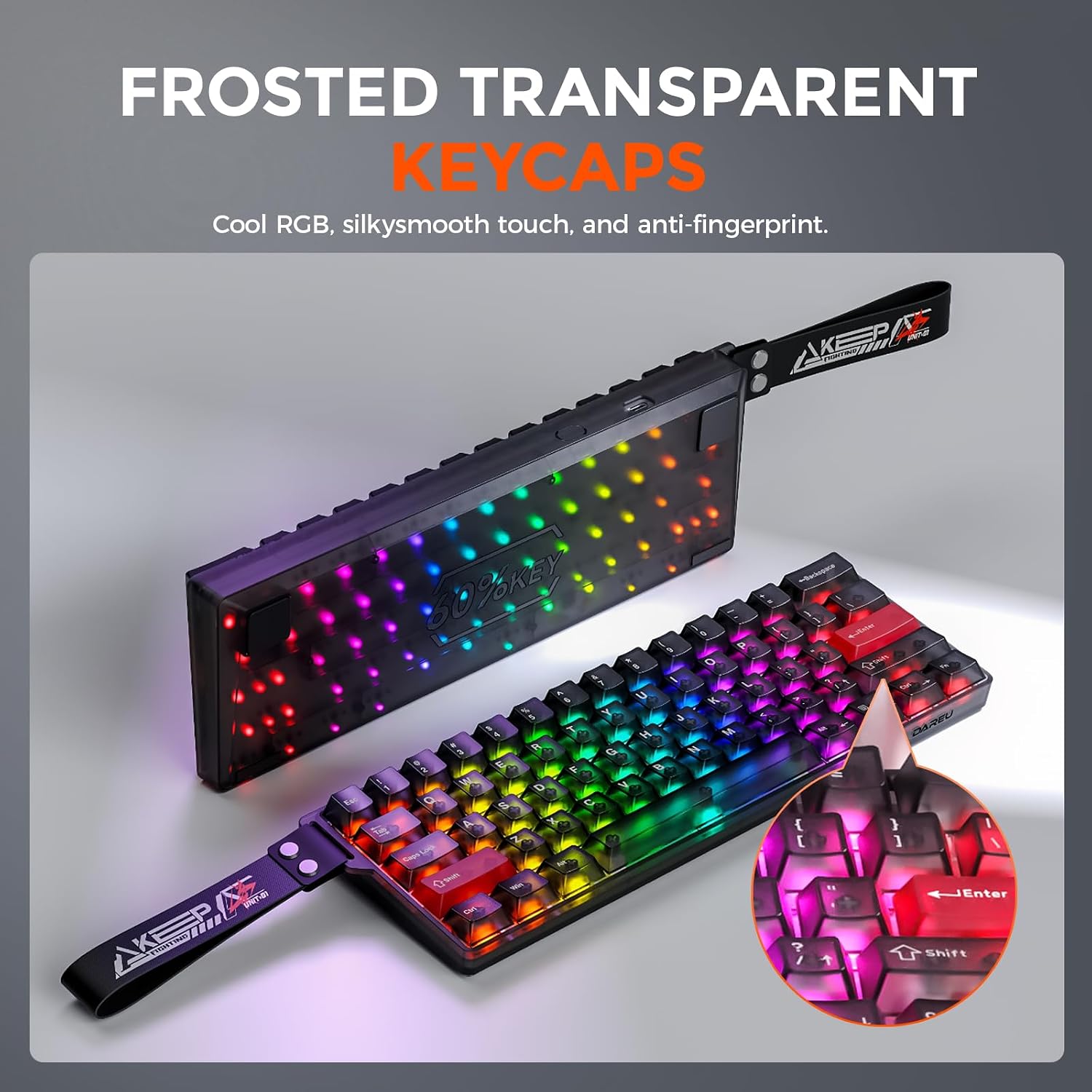 Detalle 2 de DAREU COOL60 tastiera gaming magnetica 60%