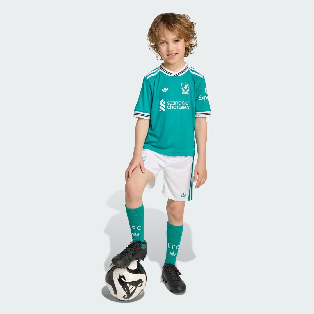 Detalle de Miniconjunto tercera equipación Liverpool FC 25/26 — Adidas