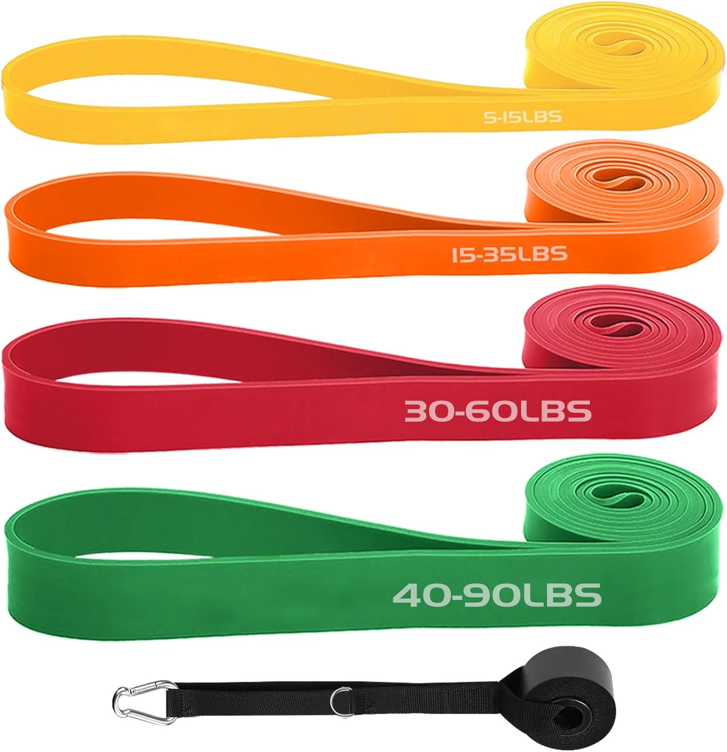 Detalle de Resistance Exercise Bands Set with Door Anchor (Pull-Up & Strength Training)