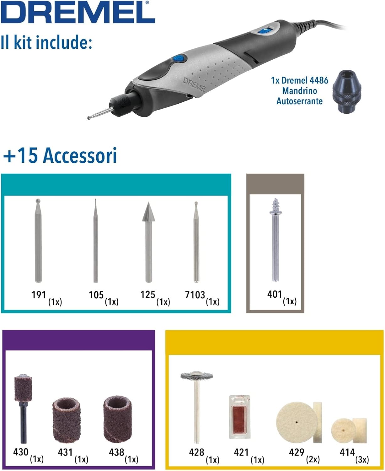 Thumbnail 1 de Dremel Stylo+ 2050 incisore multifunzione rotativo con 15 accessori