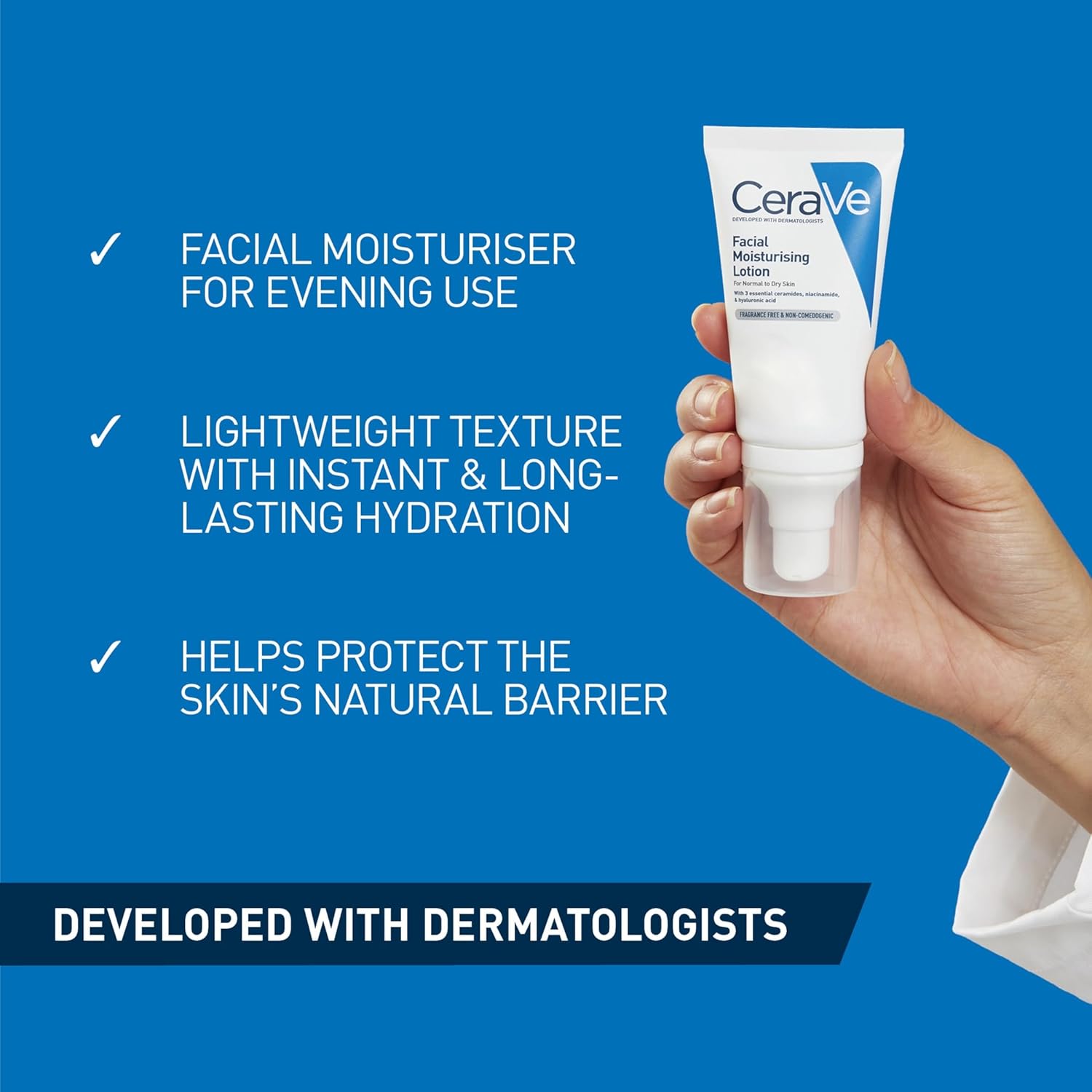 Detalle 2 de CeraVe PM Facial Moisturising Lotion