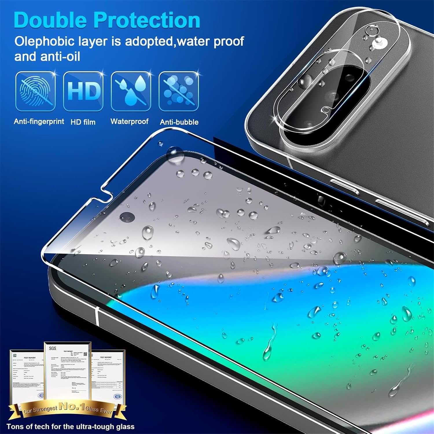 Thumbnail 3 de Google Pixel 10 6.3" Tempered Glass Screen Protector Pack