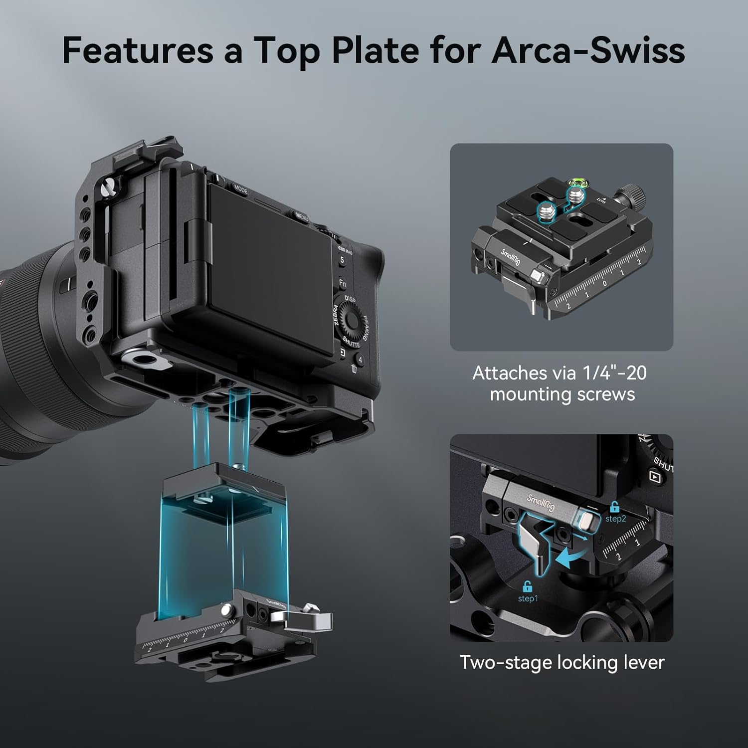 Thumbnail 6 de SMALLRIG Kit plaques Arca-Swiss Manfrotto 4234