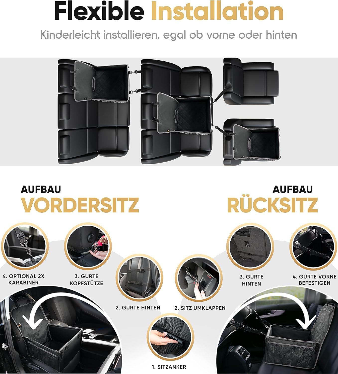 Detalle 2 de Heldenwerk Extra Stabiler Hunde Autositz