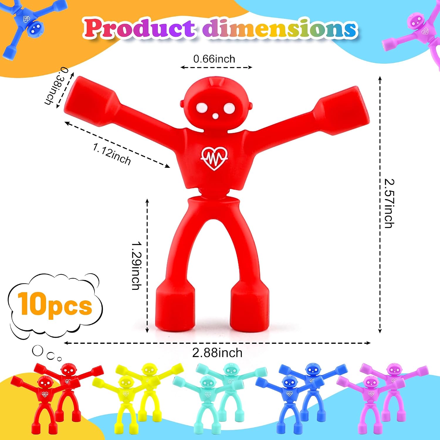 Detalle 2 de HTSHO Magnetic Fidget Toys, 10-Piece Set