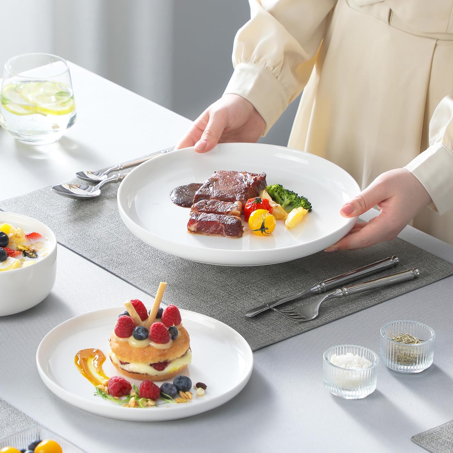 Thumbnail 5 de MALACASA LUNA 24-piece dinnerware set for 8 🍽