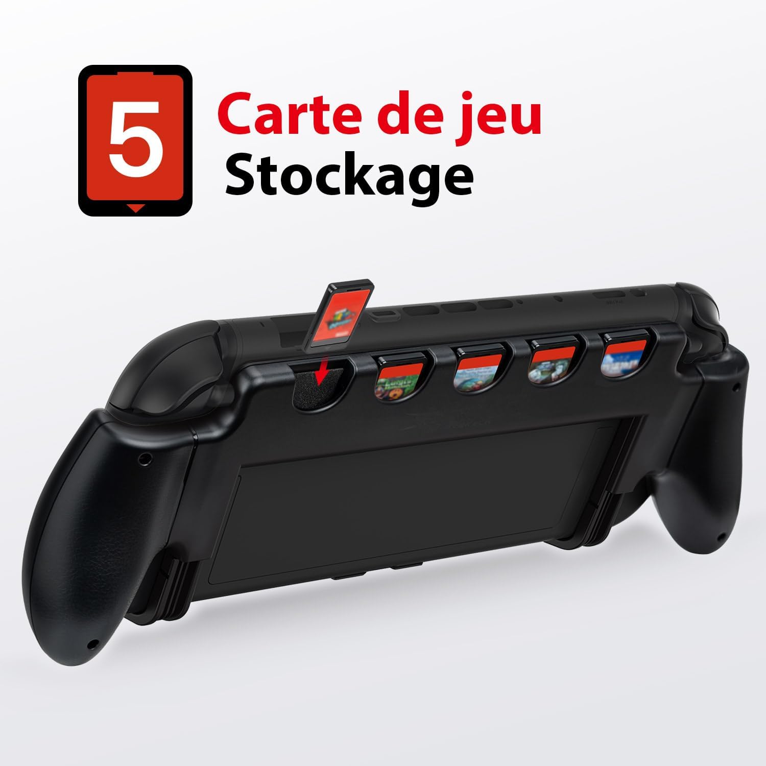 Thumbnail 3 de Mcbazel Poignée de console pour Nintendo Switch 2 avec 5 emplacements pour cartes de jeu