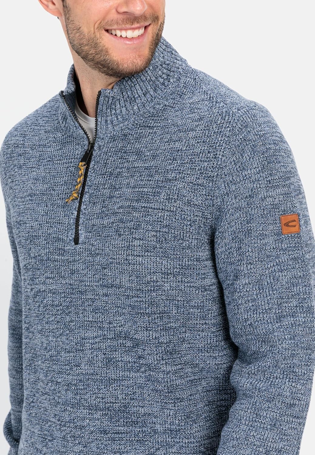 Detalle 2 de camel active 409530 4K06 18 – męski sweter z dzianiny bawełnianej